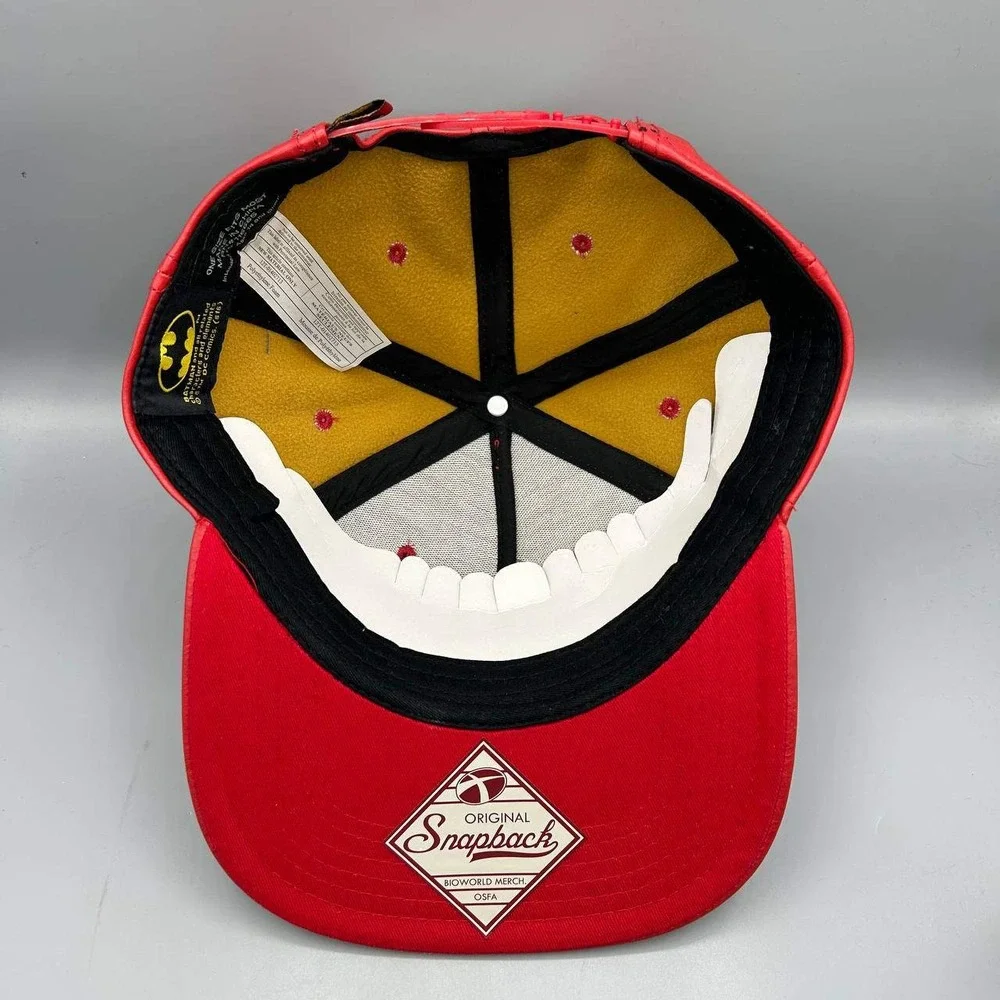 Batman Robin Hat Youth Black Red DC Comics Snap Back Cap New